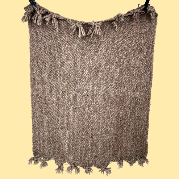 Kennebunk Weavers USA Brown Campbell Polyester Acrylic Woven Throw Blanket - Picture 2 of 9